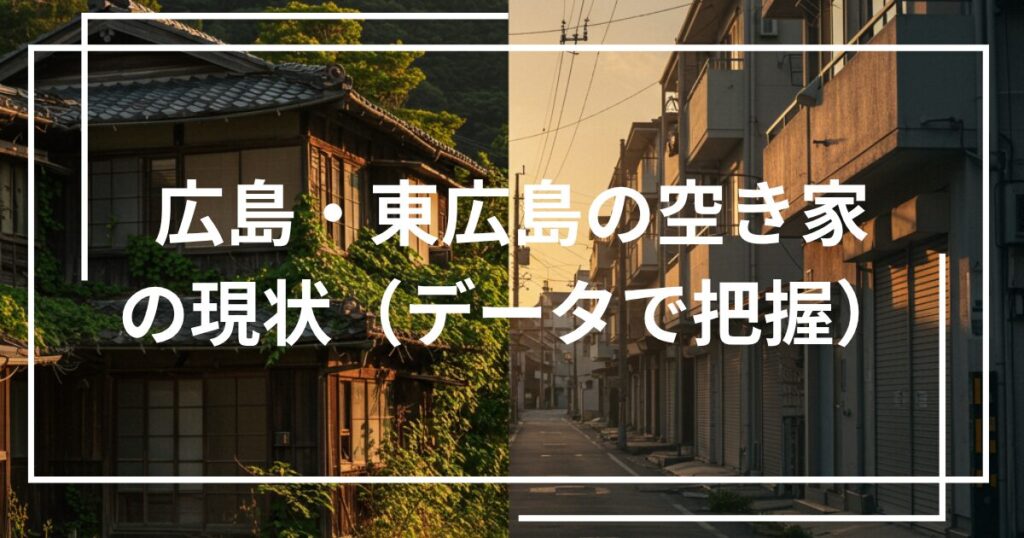広島・東広島の空き家の現状（データで把握）