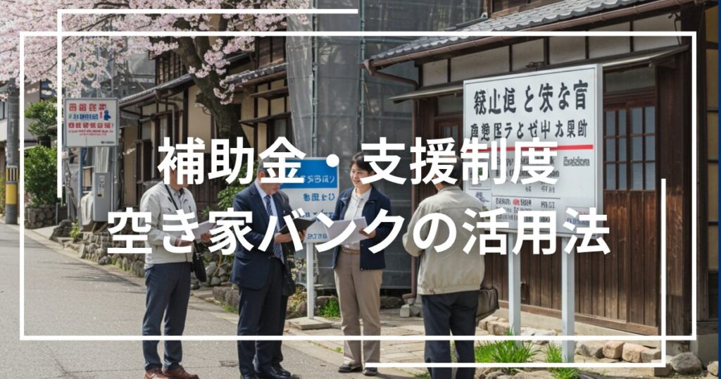 補助金・支援制度・空き家バンクの活用法