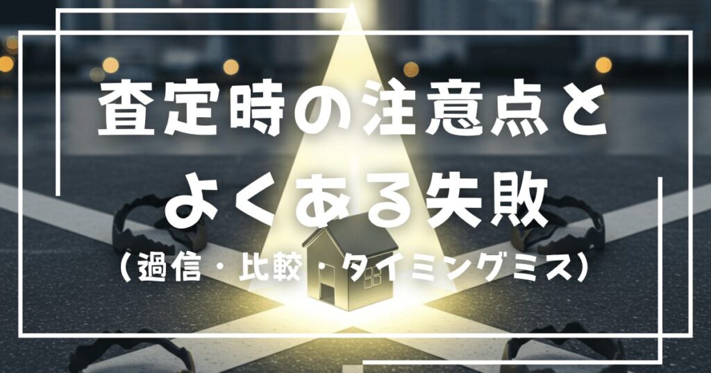 査定時の注意点とよくある失敗（過信・比較・タイミングミス）
