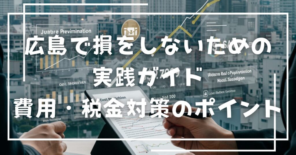 広島で損をしないための実践ガイド:費用・税金対策のポイント