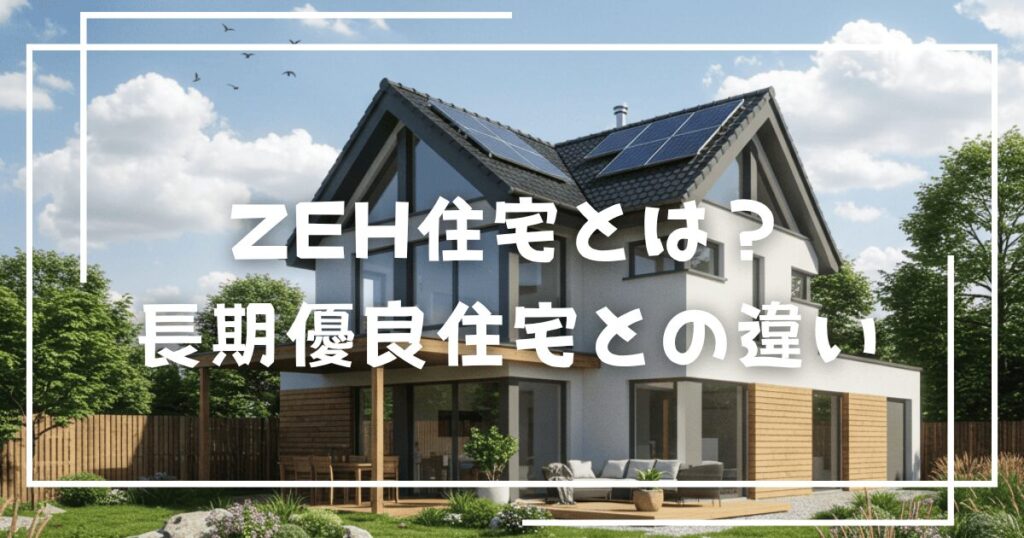 ZEH住宅とは？長期優良住宅との違い